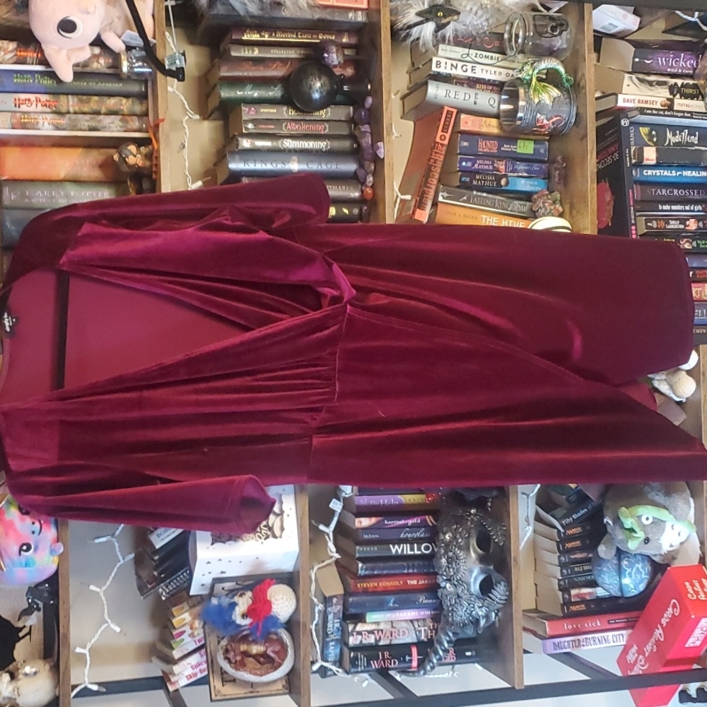 Faux wrap dress